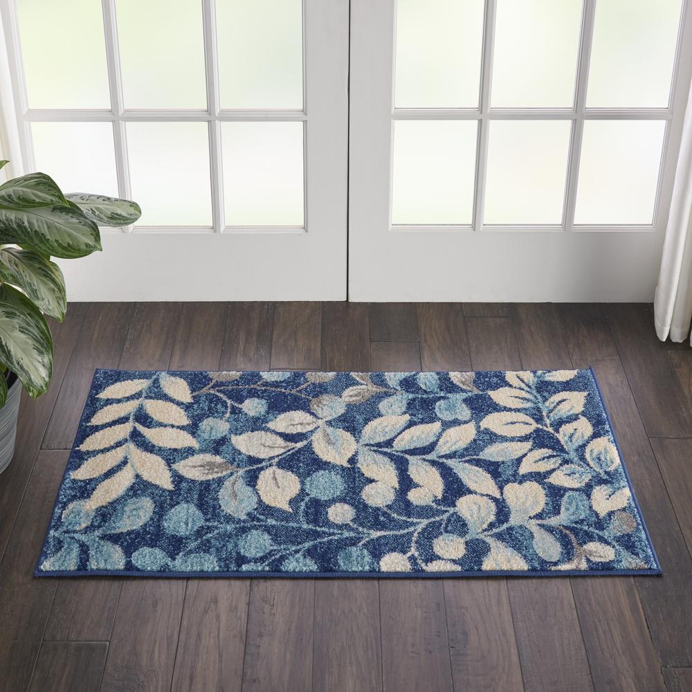 Tranquil Area Rug, Navy, 2' X 4'. Picture 5