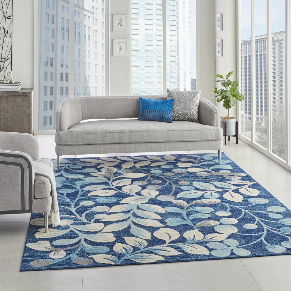 Tranquil Area Rug, Navy, 8'10" X 11'10". Picture 6