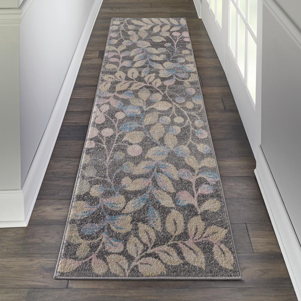 Tranquil Area Rug, Grey/Beige, 2'3" X 7'3". Picture 3