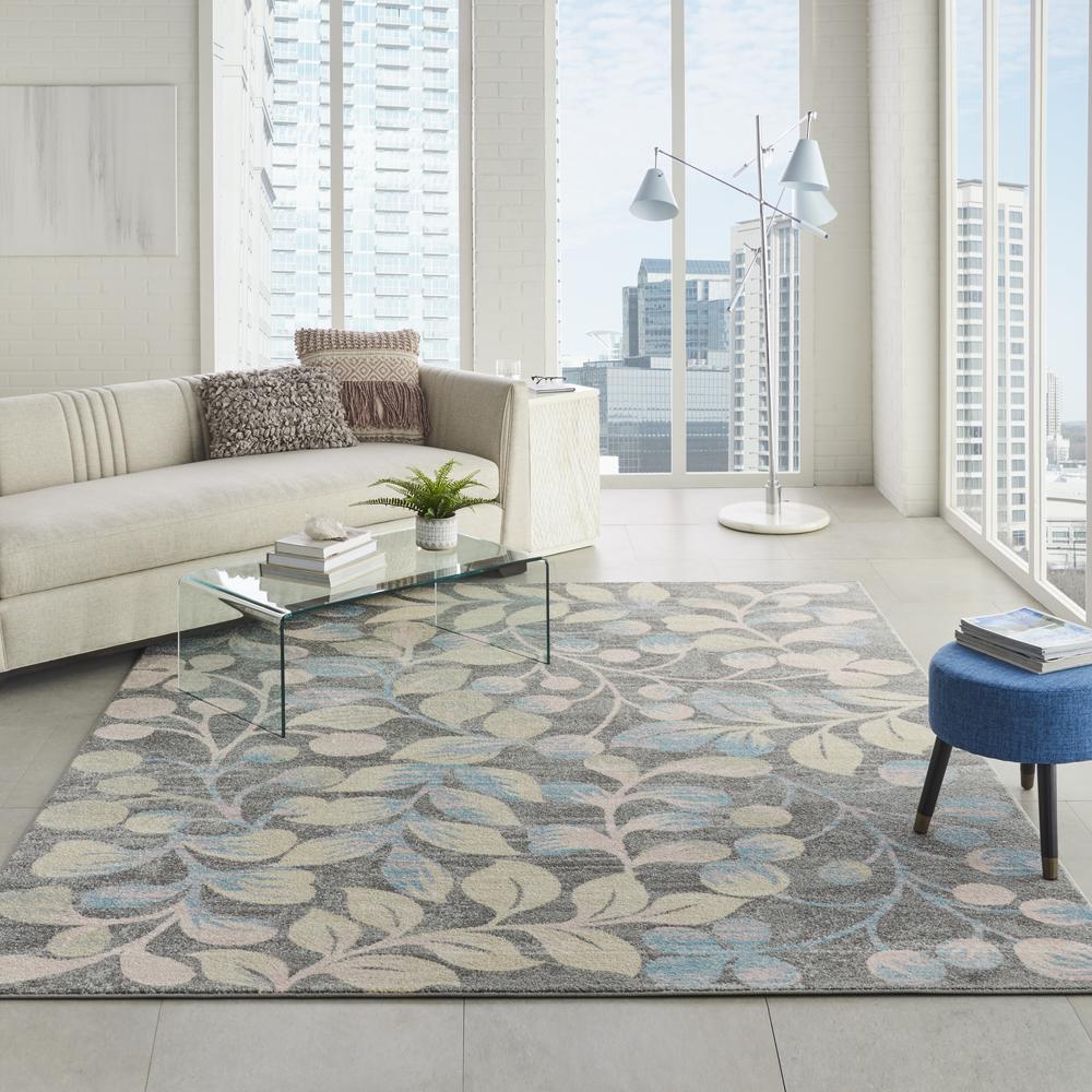 Tranquil Area Rug, Grey/Beige, 8' X 10'. Picture 3