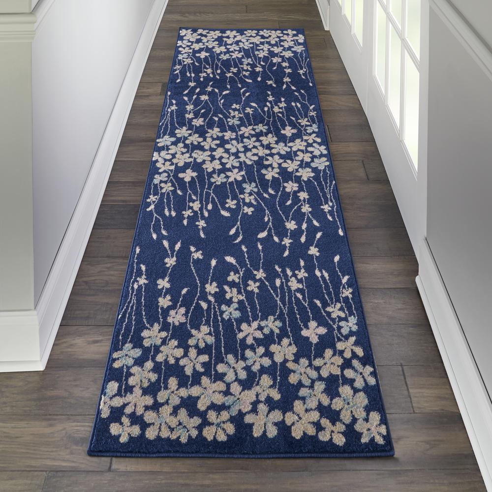Tranquil Area Rug, Navy, 2'3" X 7'3". Picture 3