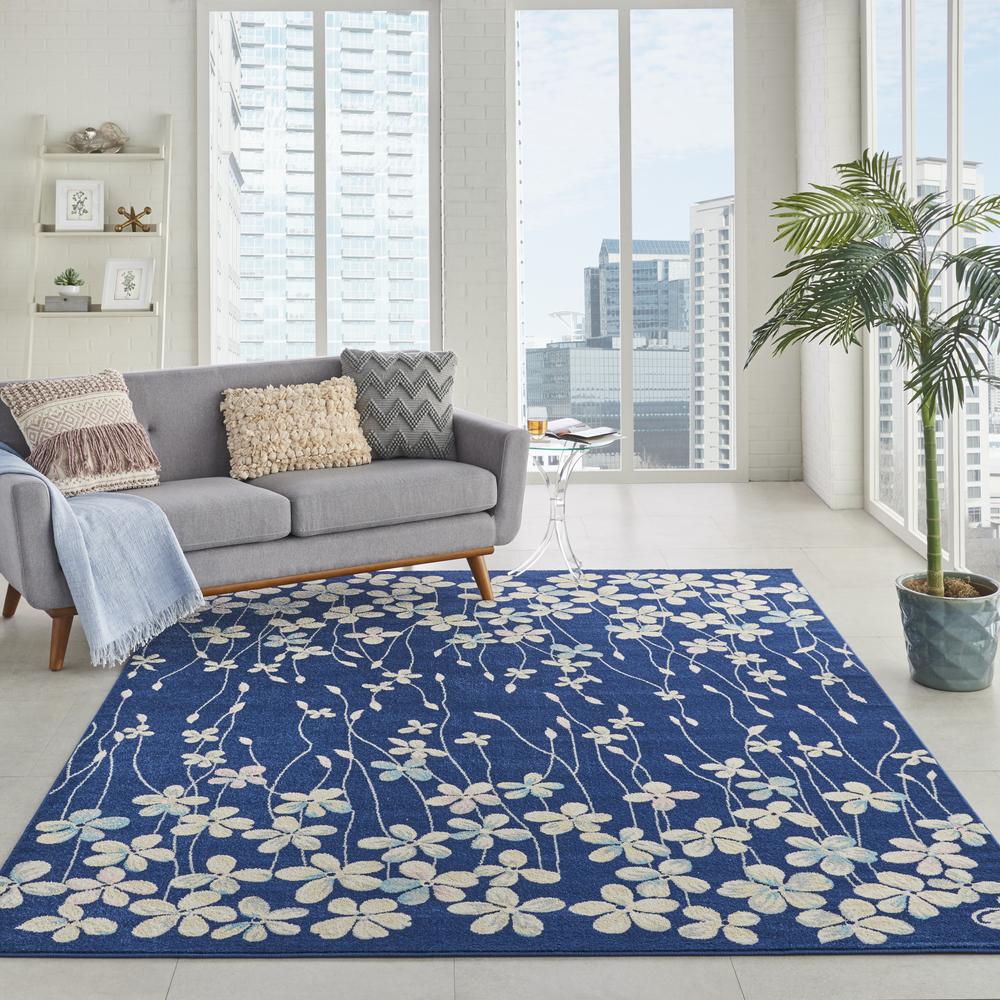 Tranquil Area Rug, Navy, 8' X 10'. Picture 3