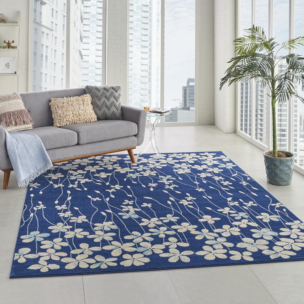 Tranquil Area Rug, Navy, 8' X 10'. Picture 6