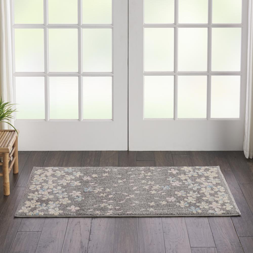 Tranquil Area Rug, Grey/Beige, 2' X 4'. Picture 3