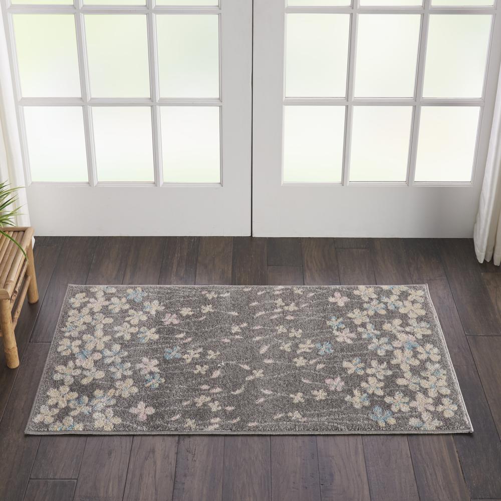 Tranquil Area Rug, Grey/Beige, 2' X 4'. Picture 5