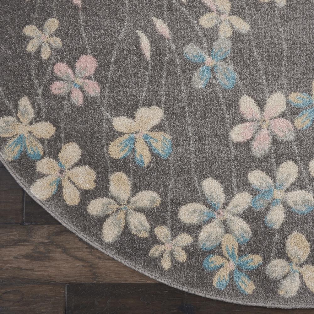 Tranquil Area Rug, Grey/Beige, 5'3" X ROUND. Picture 1