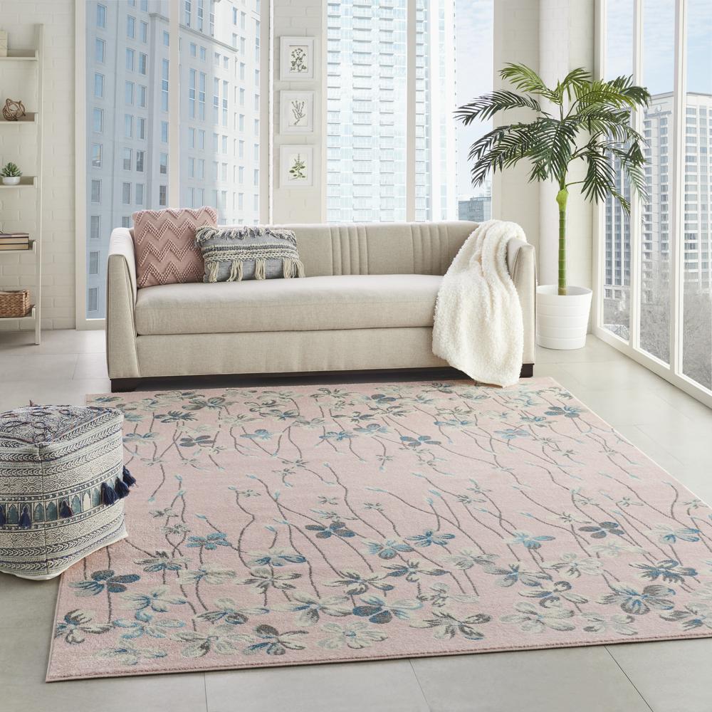 Tranquil Area Rug, Pink, 8' X 10'. Picture 6