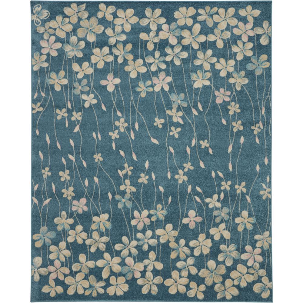 Tranquil Area Rug, Turquoise, 8' X 10'. Picture 2