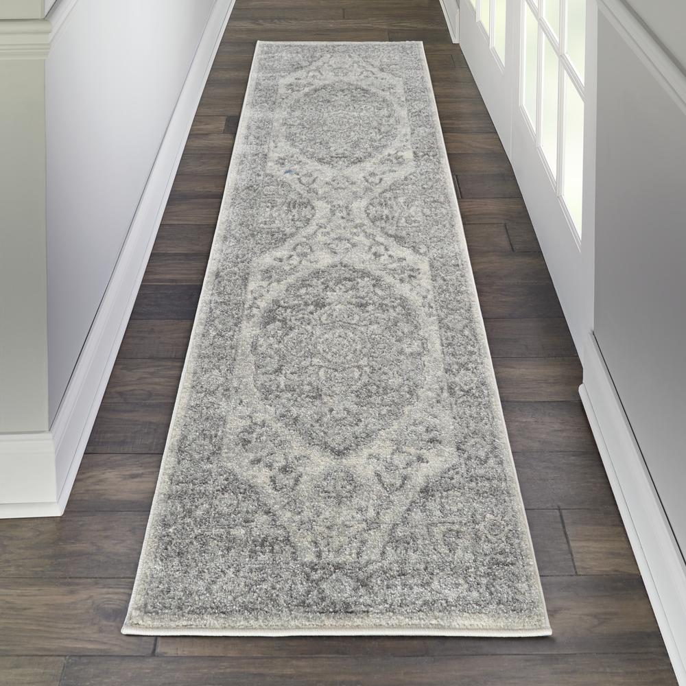 Tranquil Area Rug, Ivory/Grey, 2'3" X 7'3". Picture 3