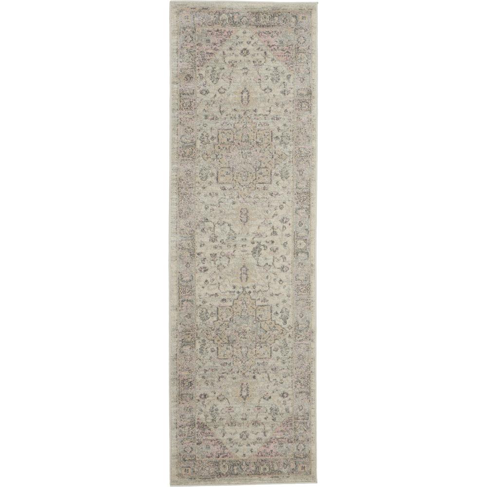 Tranquil Area Rug, Ivory/Pink, 2'3" X 7'3". Picture 2