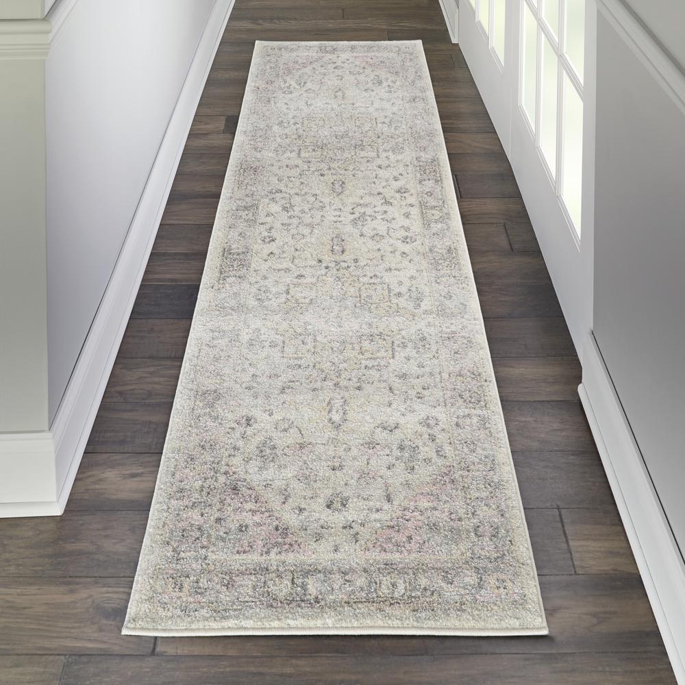 Tranquil Area Rug, Ivory/Pink, 2'3" X 7'3". Picture 3