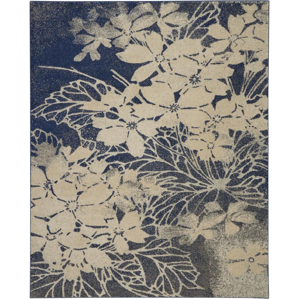 Tranquil Area Rug, Beige/Navy, 8' X 10'. Picture 2