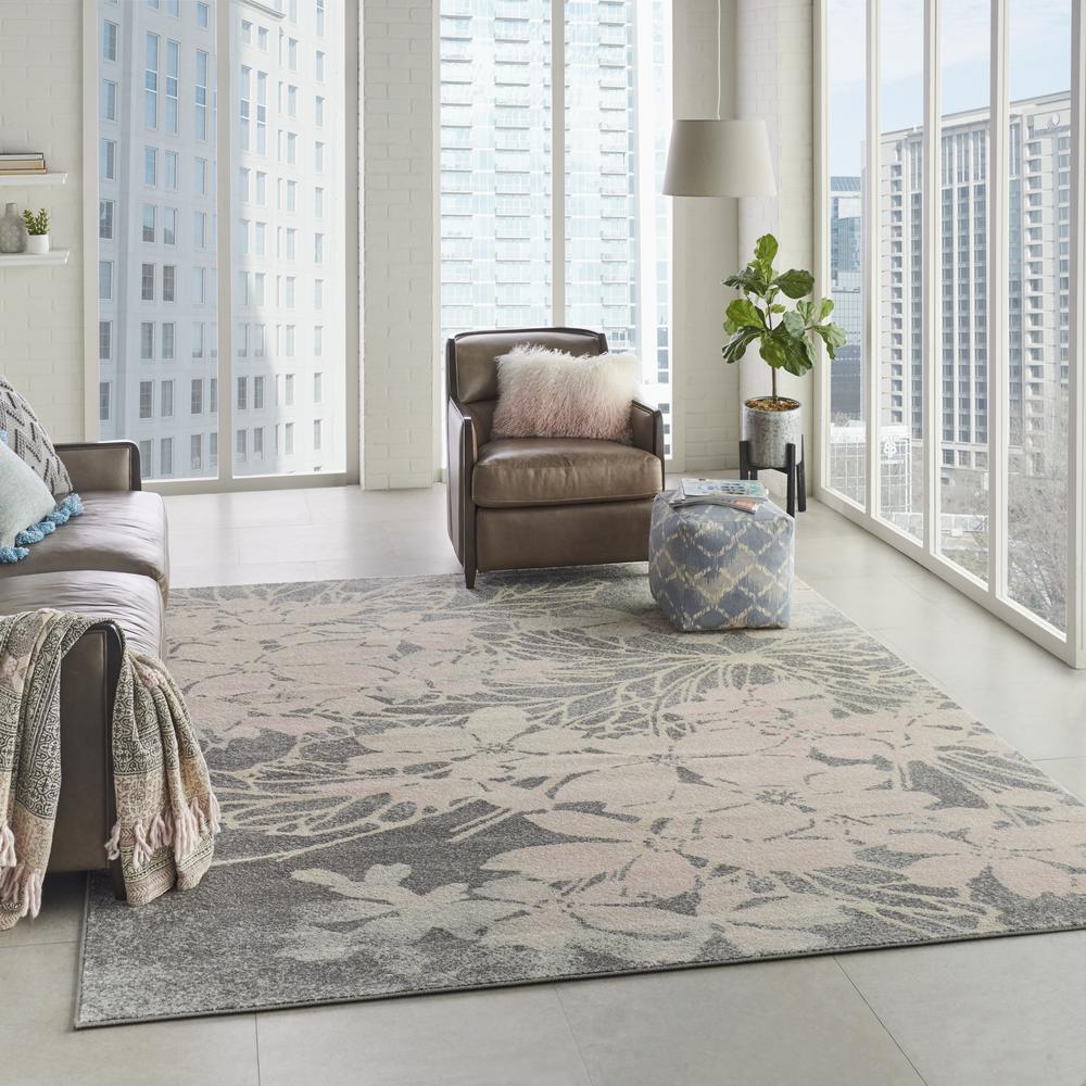 Tranquil Area Rug, Grey/Pink, 8' X 10'. Picture 6