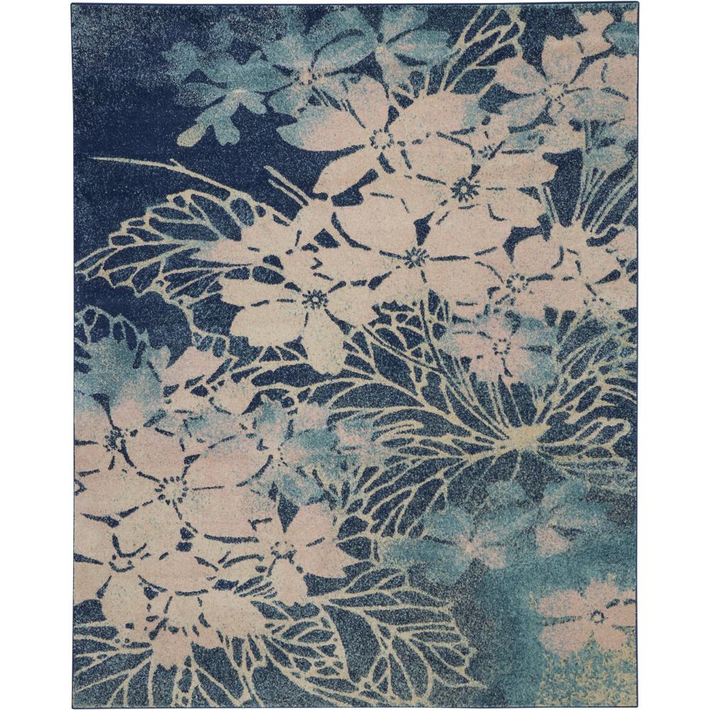 Tranquil Area Rug, Navy/Pink, 8' X 10'. Picture 2