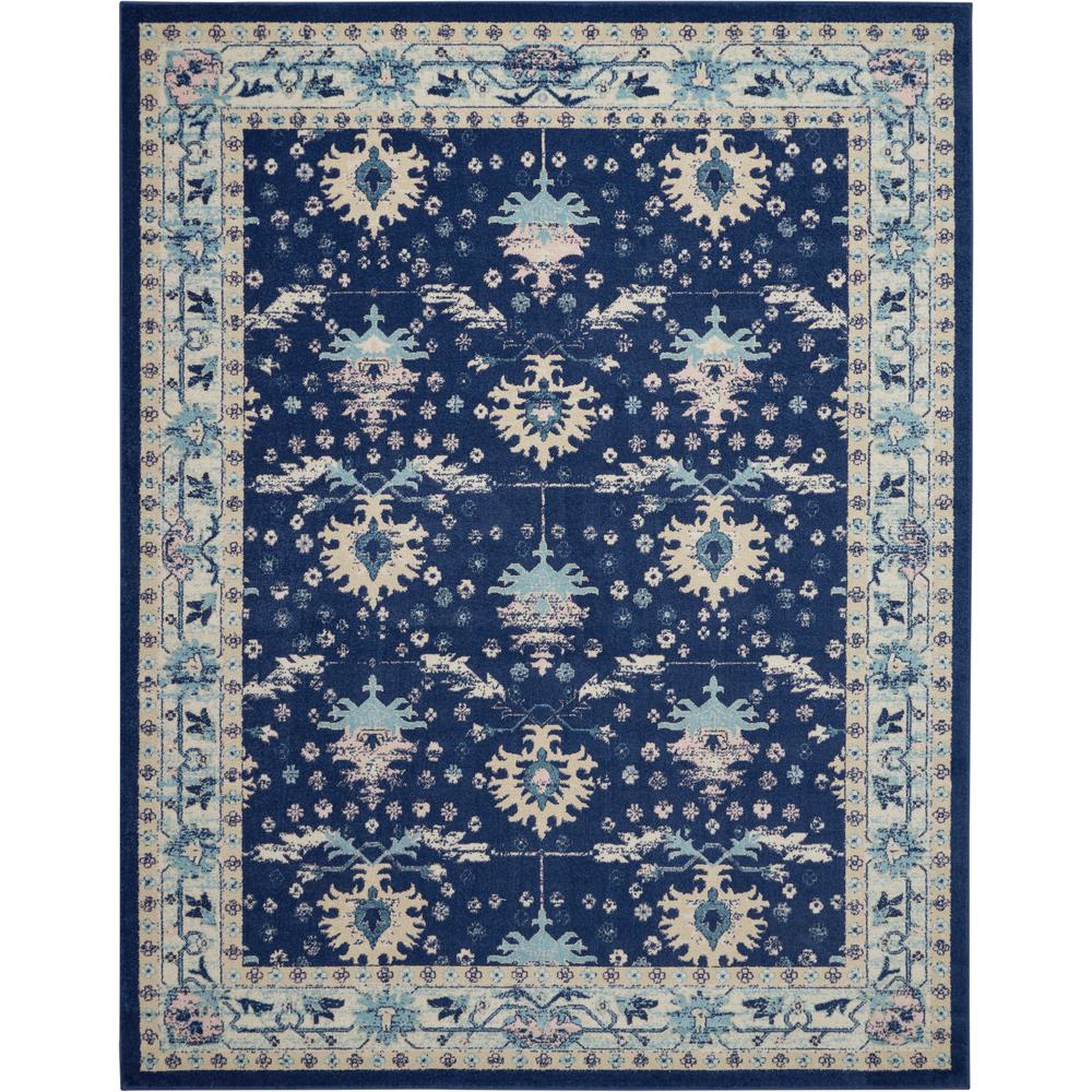 Tranquil Area Rug, Navy/Ivory, 8' X 10'. Picture 2