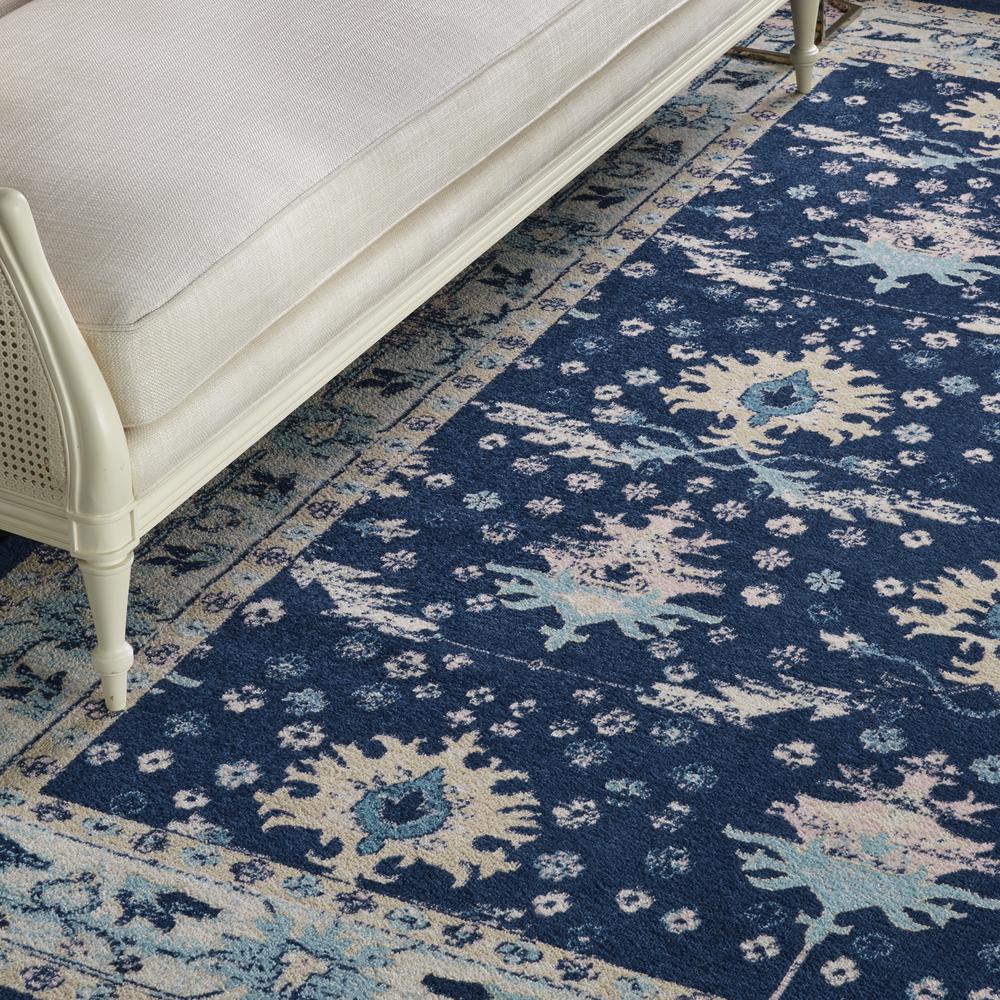 Tranquil Area Rug, Navy/Ivory, 8' X 10'. Picture 5