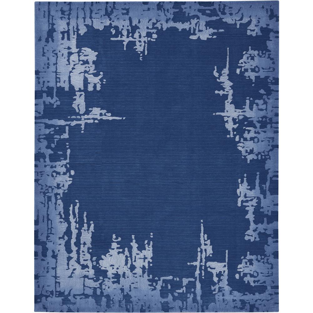 Symmetry Area Rug, Navy Blue, 7'9" X 9'9". Picture 2