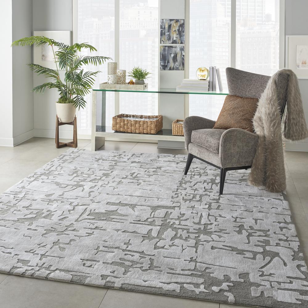 Symmetry Area Rug, Ivory/Taupe, 7'9" X 9'9". Picture 6