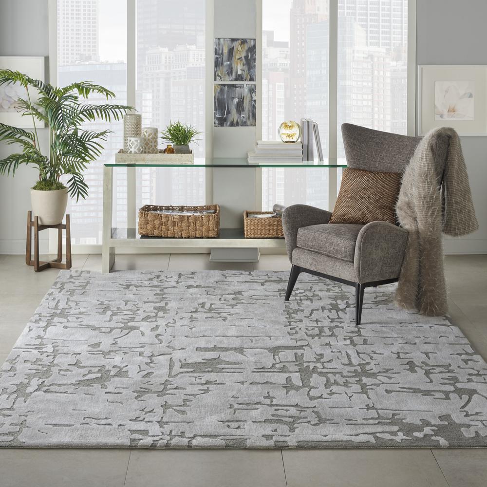 Symmetry Area Rug, Ivory/Taupe, 8'6" X 11'6". Picture 3