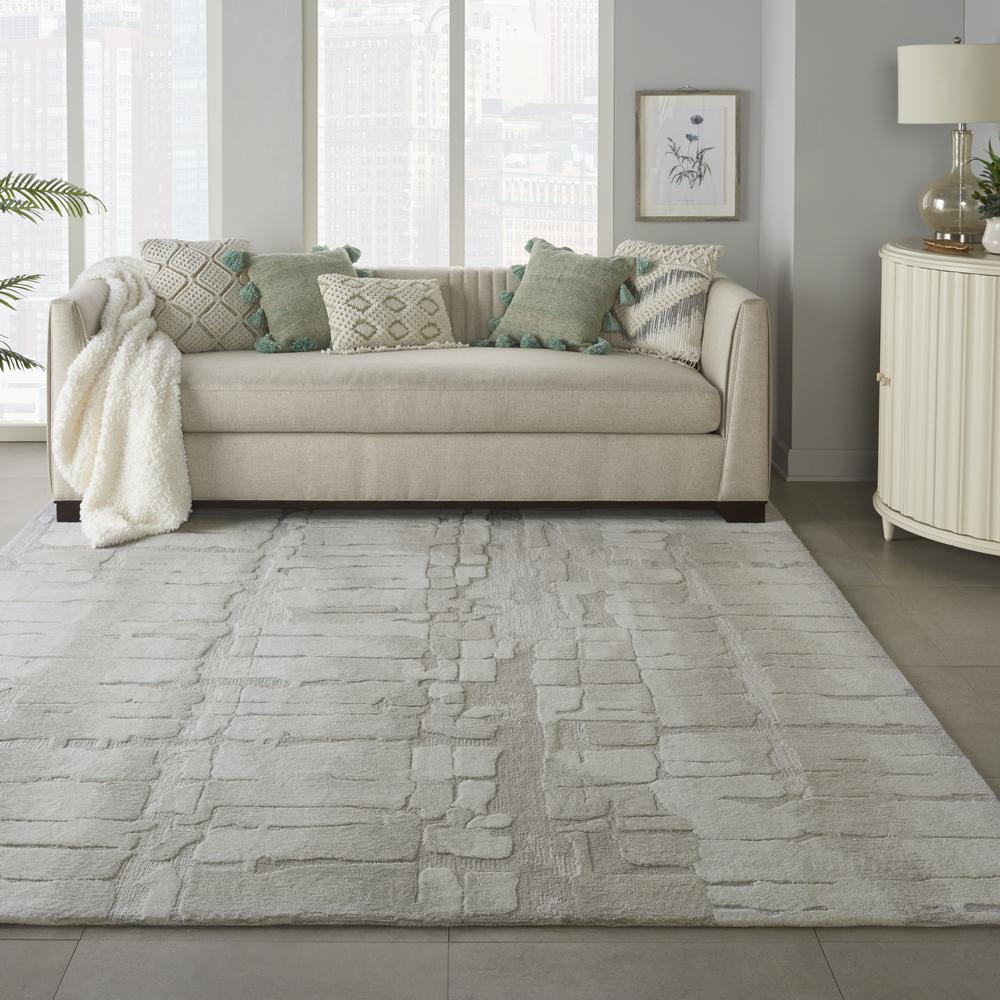 Symmetry Area Rug, Ivory/Beige, 7'9" X 9'9". Picture 3