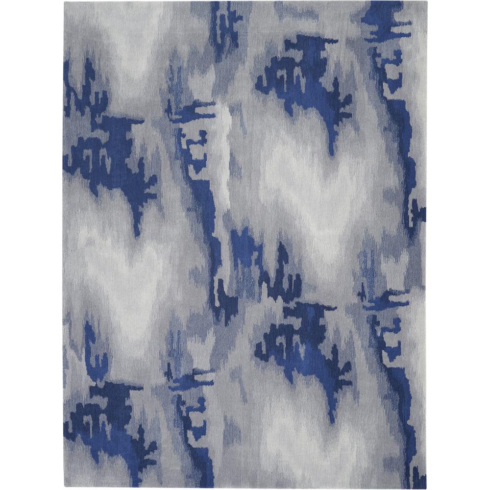 Symmetry Area Rug, Grey/Blue, 8'6" x 11'6". Picture 2