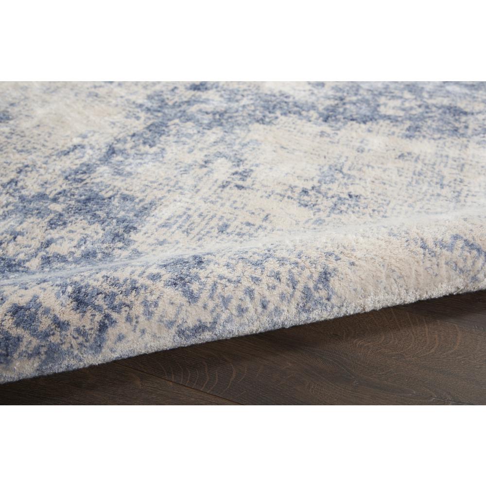 Sleek Textures Area Rug, Ivory/Blue, 2'2" x 7'6". Picture 3