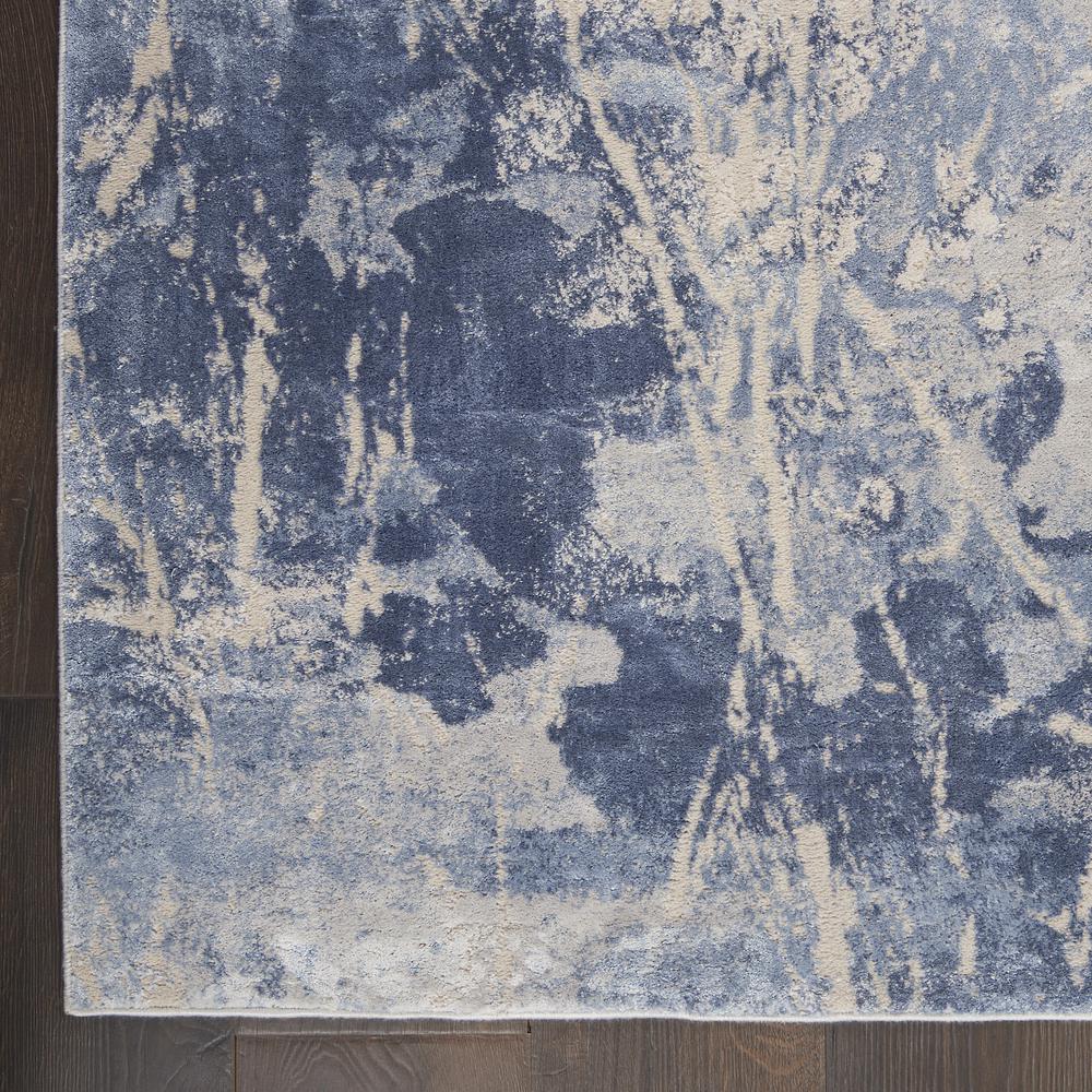 Sleek Textures Area Rug, Blue/Cream, 7'10" x 10'6". Picture 2