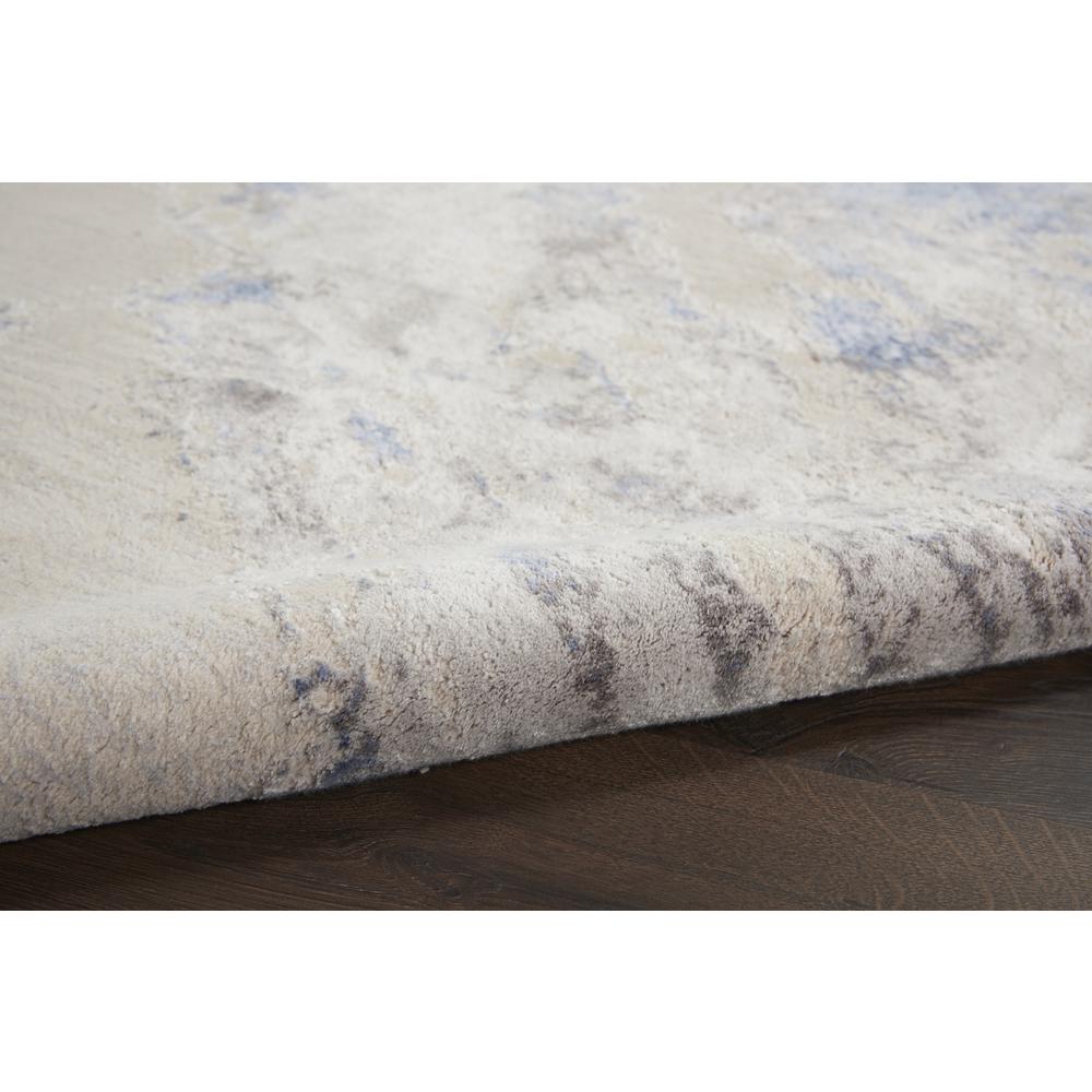 Sleek Textures Area Rug, Blue/Ivory/Grey, 2'2" x 7'6". Picture 3