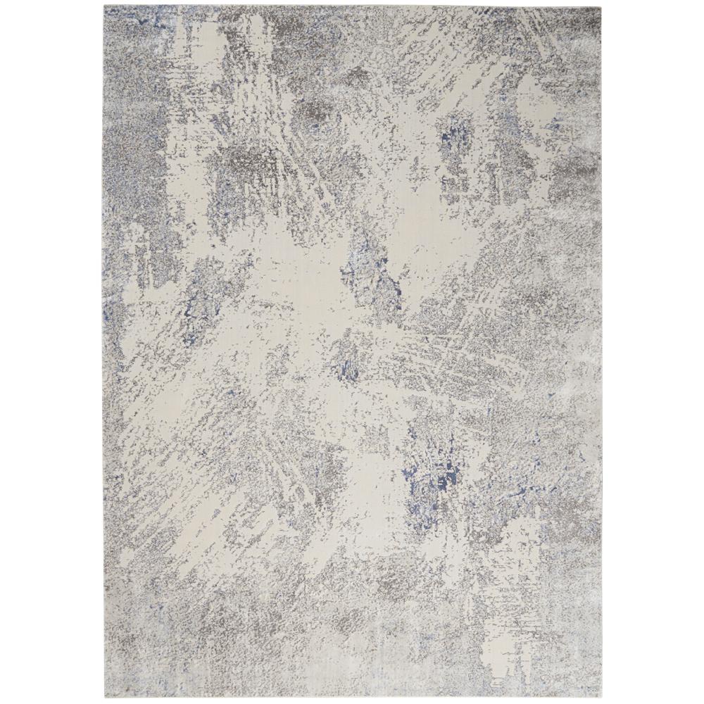 Sleek Textures Area Rug, Ivory/Grey, 9'3" x 12'9". Picture 1