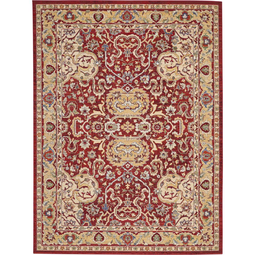 Majestic Area Rug, Red, 8'6" x 11'6". Picture 2