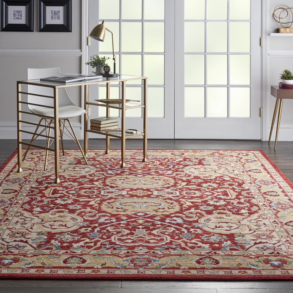 Majestic Area Rug, Red, 8'6" x 11'6". Picture 3