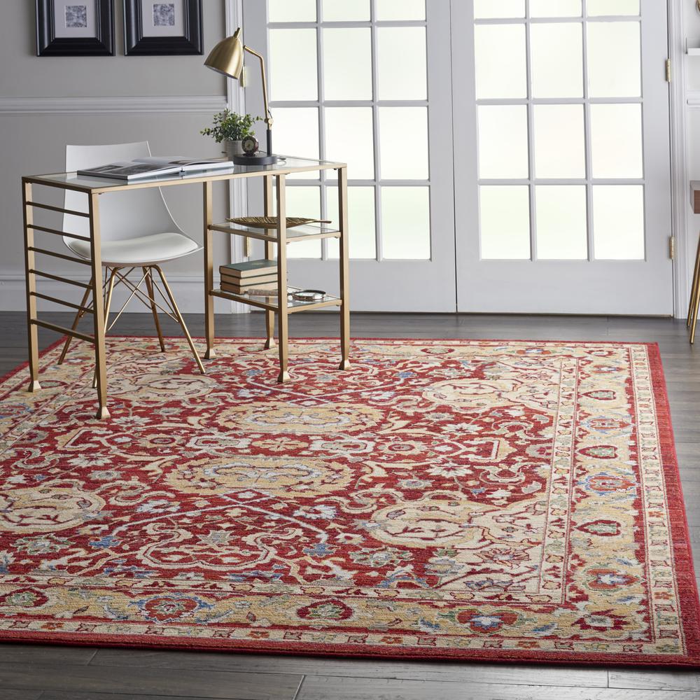 Majestic Area Rug, Red, 8'6" x 11'6". Picture 6