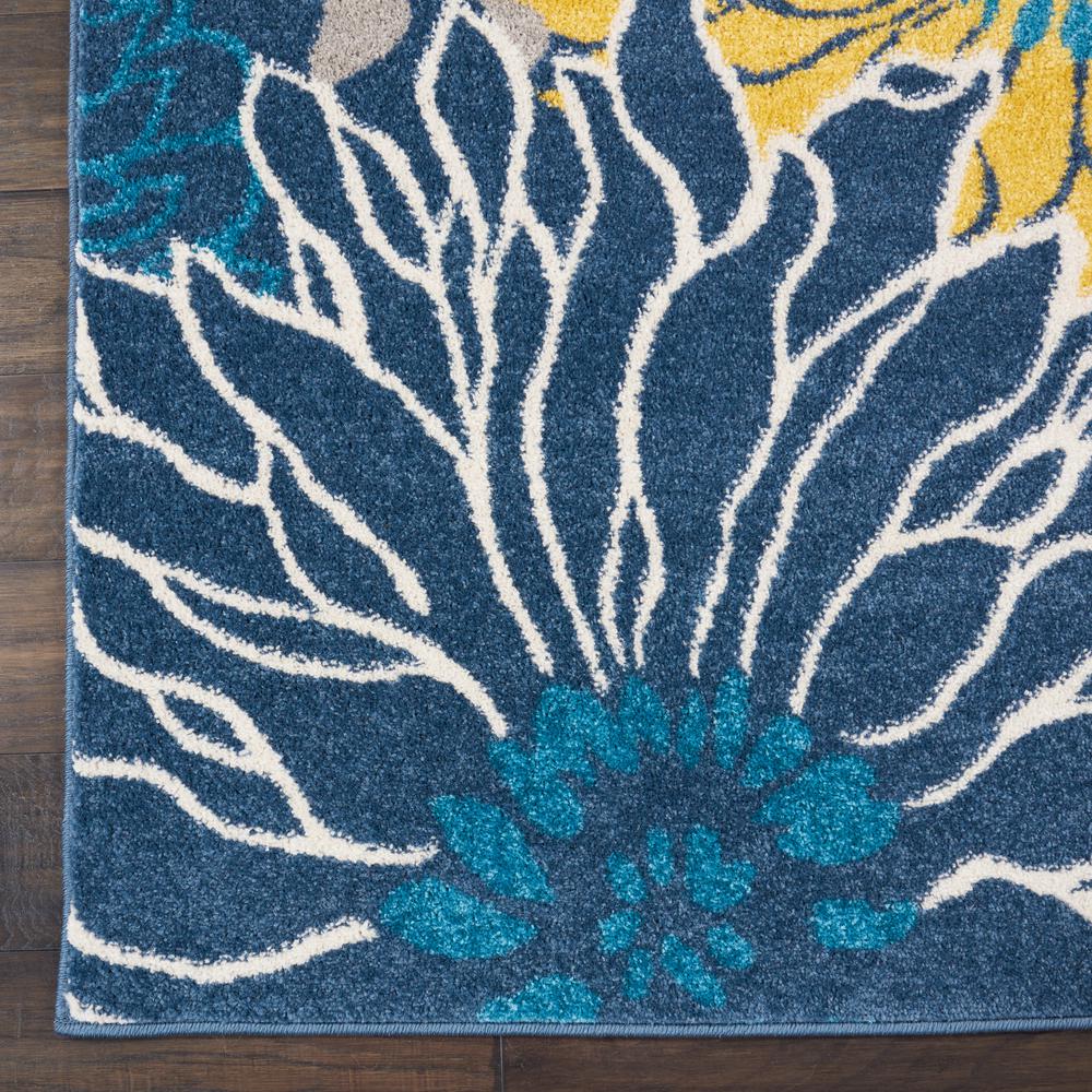 Passion Area Rug, Blue, 2'2"X10'. Picture 2