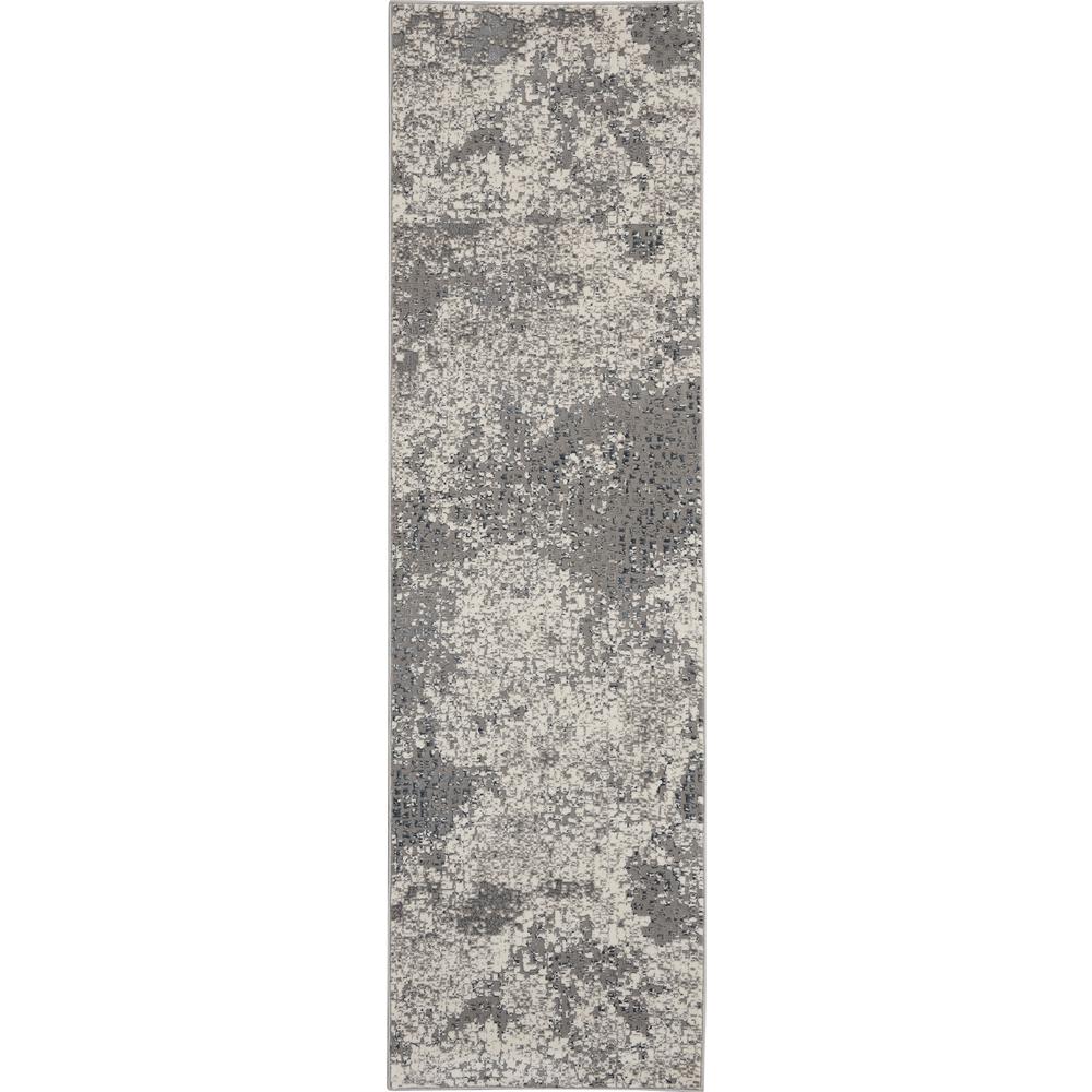 MA90 Uptown Area Rug, Ivory/Grey, 2'2" x 7'6". Picture 1
