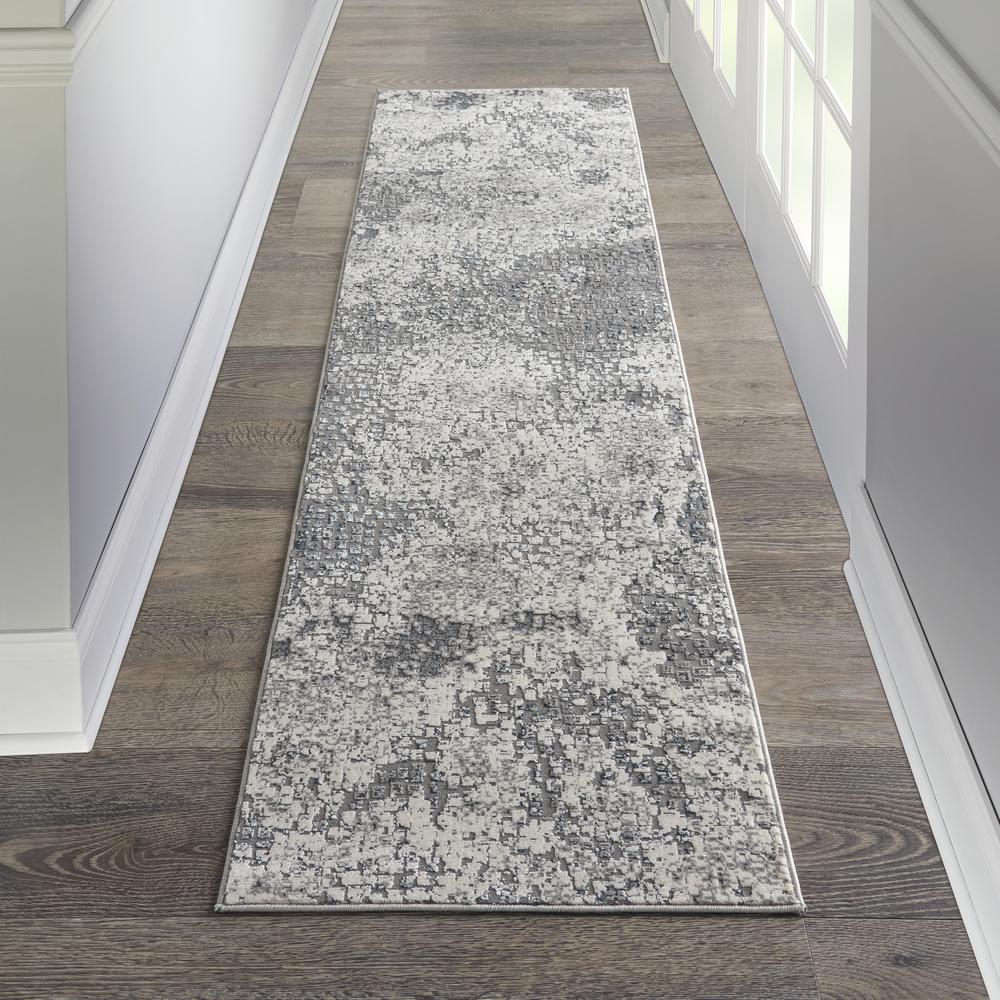 MA90 Uptown Area Rug, Ivory/Grey, 2'2" x 7'6". Picture 4