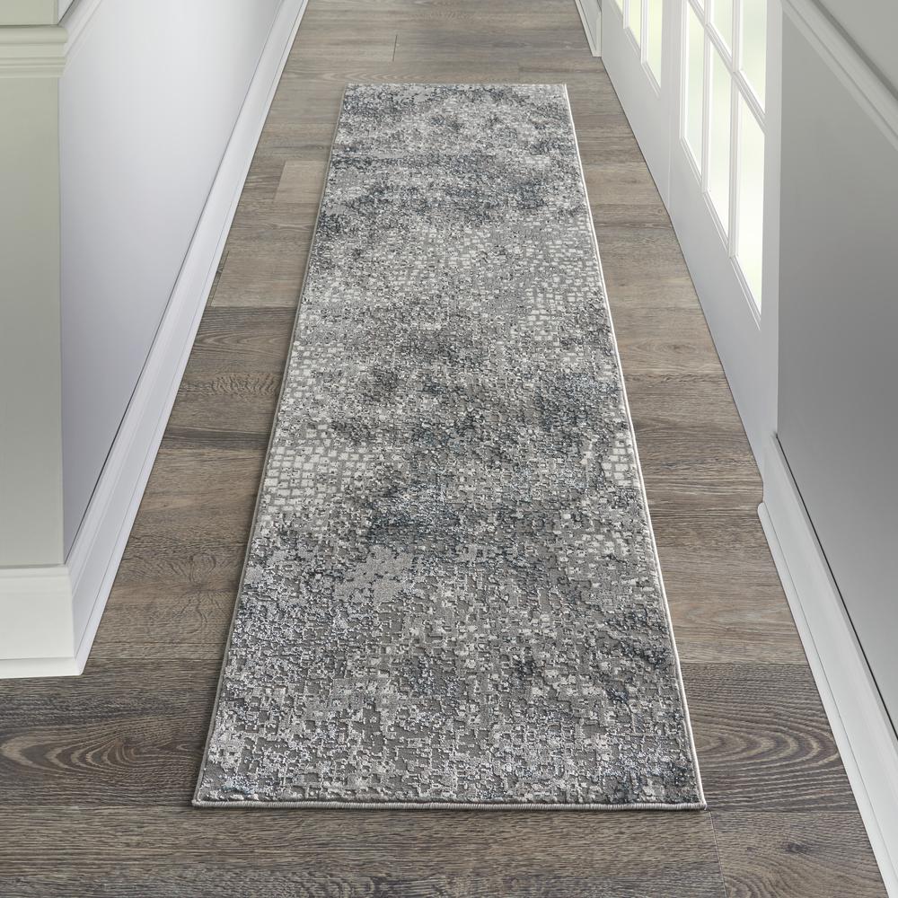 MA90 Uptown Area Rug, Grey, 2'2" x 7'6". Picture 4