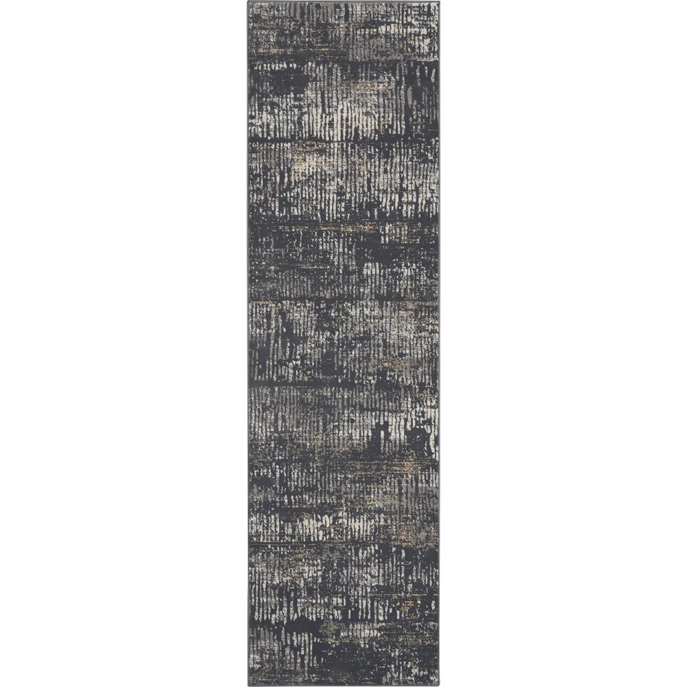 MA90 Uptown Area Rug, Charcoal Grey, 2'2" x 7'6". Picture 1