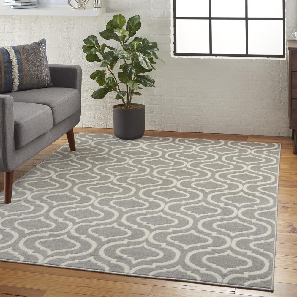 Jubilant Area Rug, Grey, 5'3" x 7'3". Picture 6