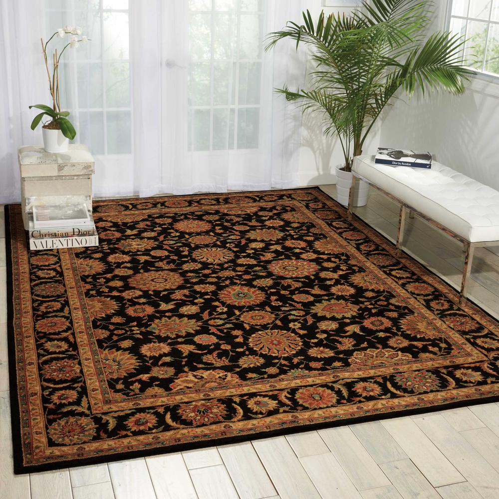 Rectangle Traditional Machine Made Area Rug. Picture 2