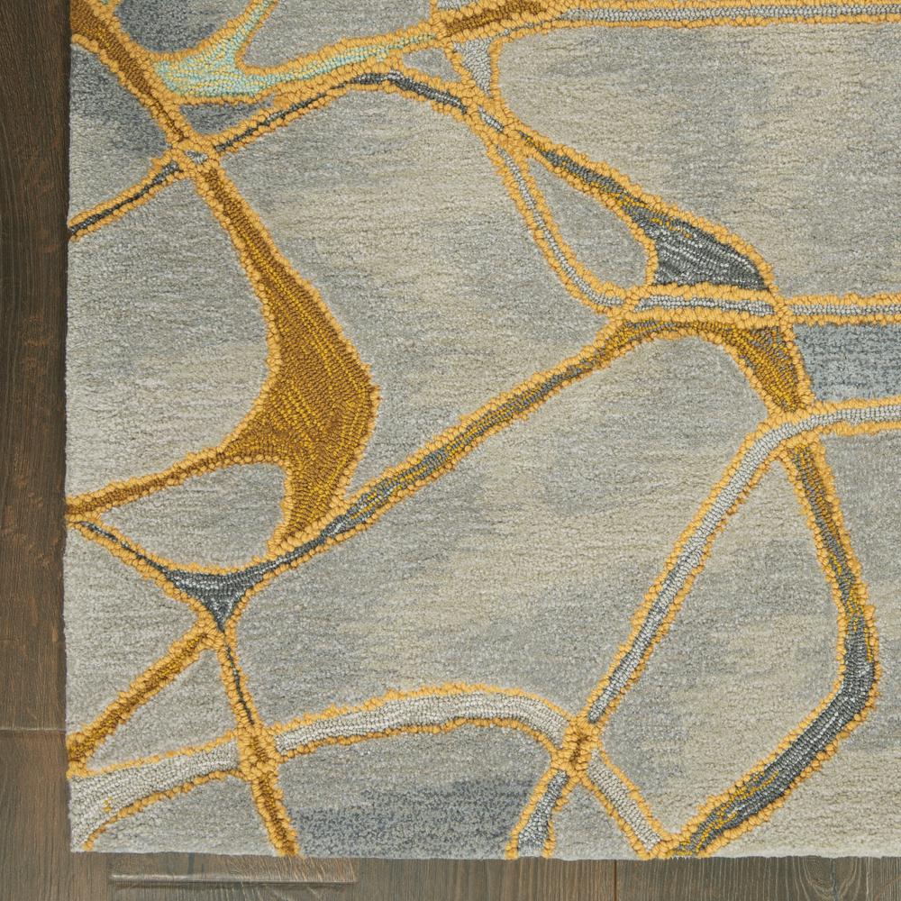Symmetry Area Rug, Grey/Yellow, 3'9" X 5'9". Picture 2