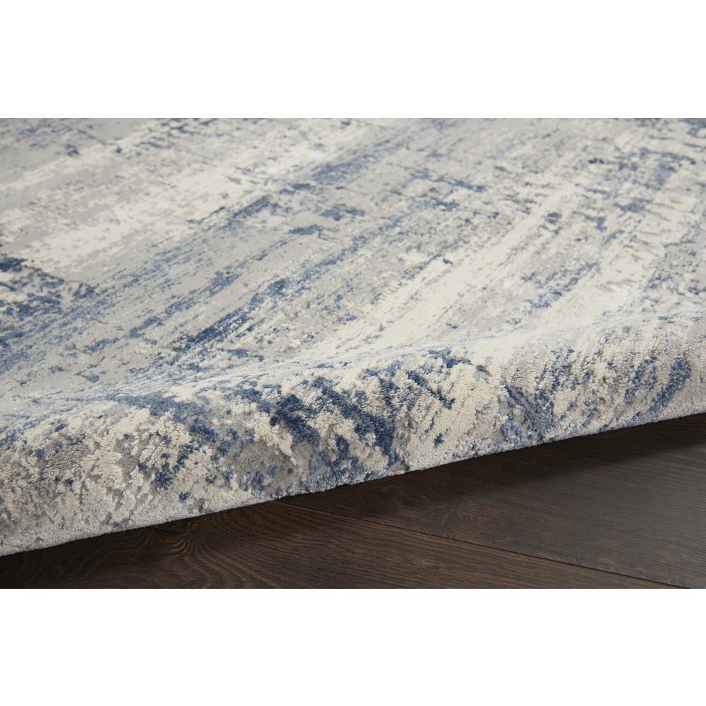 Rustic Textures Area Rug, Ivory/Blue, 5'3" X 7'3". Picture 3