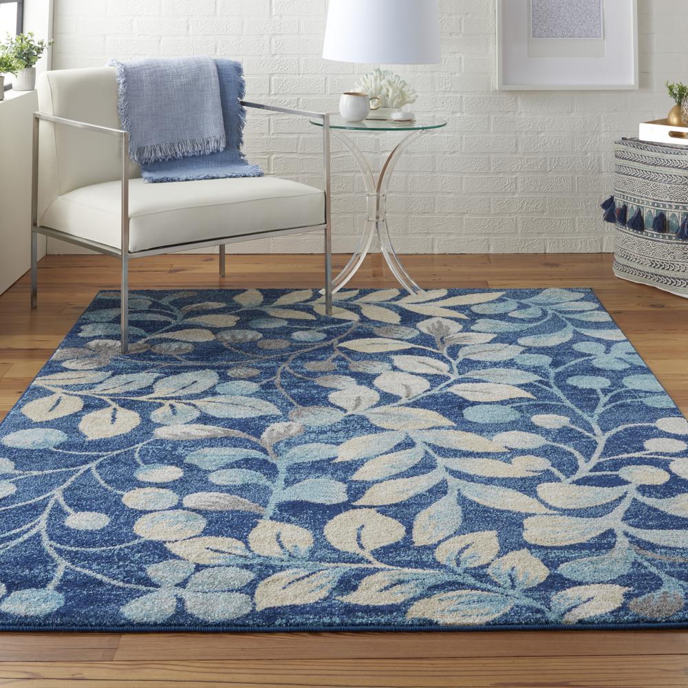 Tranquil Area Rug, Navy, 5'3" X 7'3". Picture 4