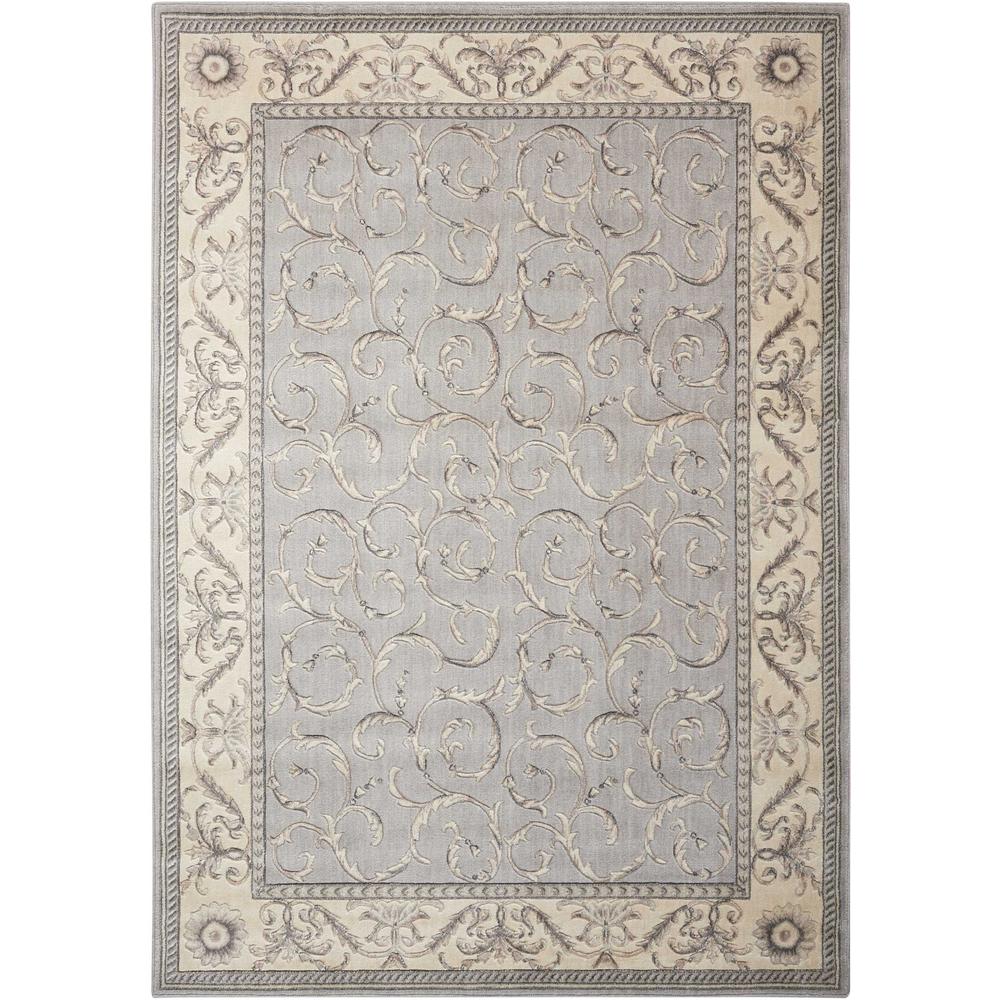 Nourison Somerset Silver Area Rug. Picture 1