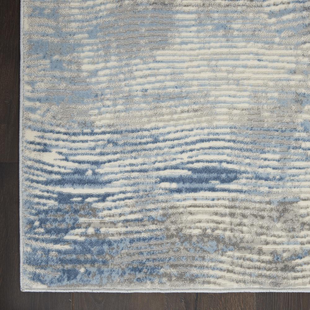 Solace Area Rug, Ivory/Grey/Blue, 8' x  10'. Picture 2