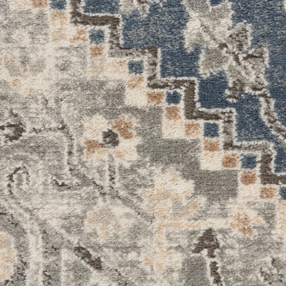 Nourison Concerto Runner Area Rug, 2'2" x 7'6", Ivory Blue. Picture 6