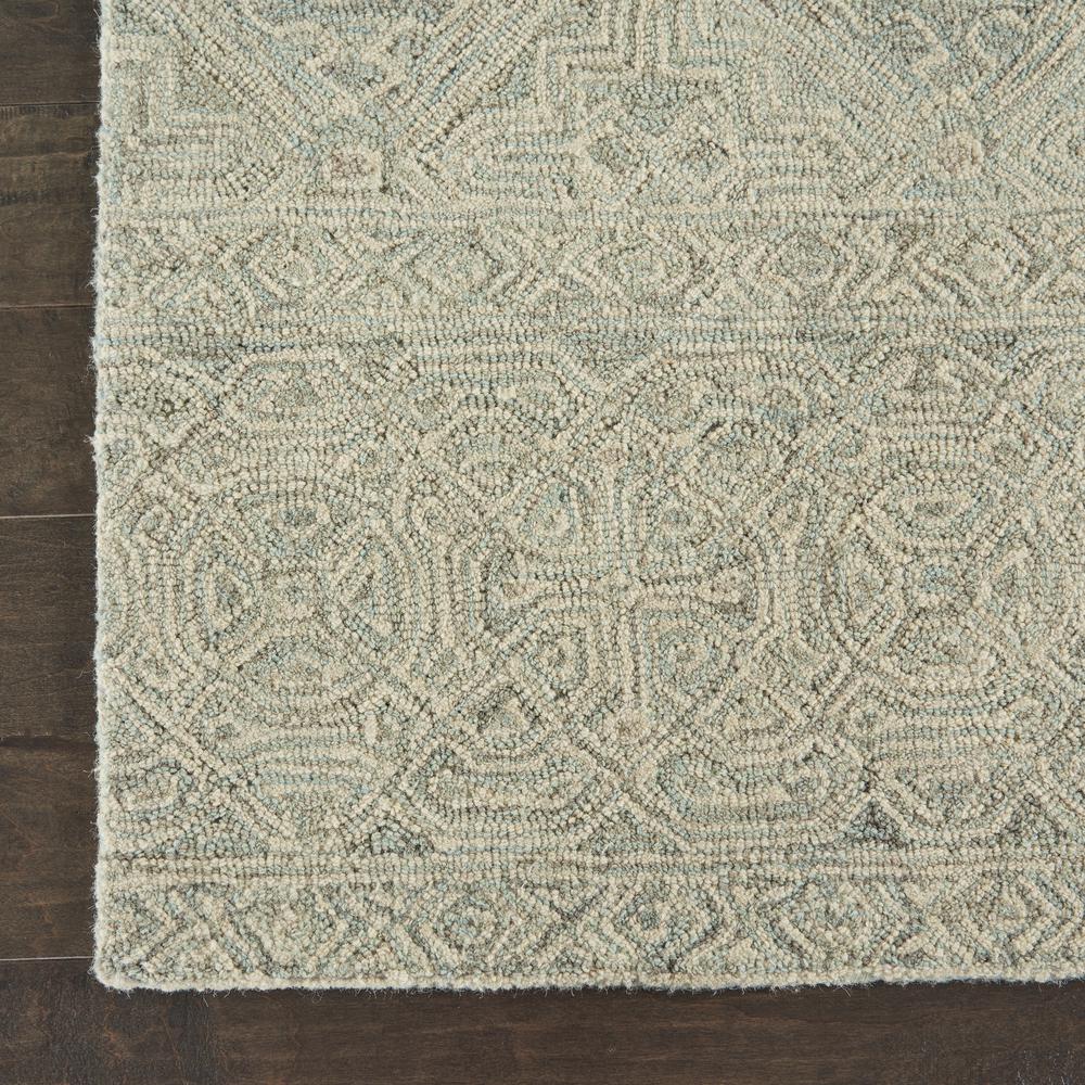Azura Area Rug, Ivory/Grey/Teal, 8' x 11'. Picture 2