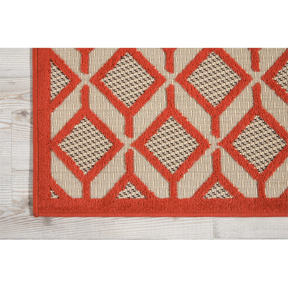 Nourison Aloha Red Indoor/Outdoor Area Rug. Picture 2