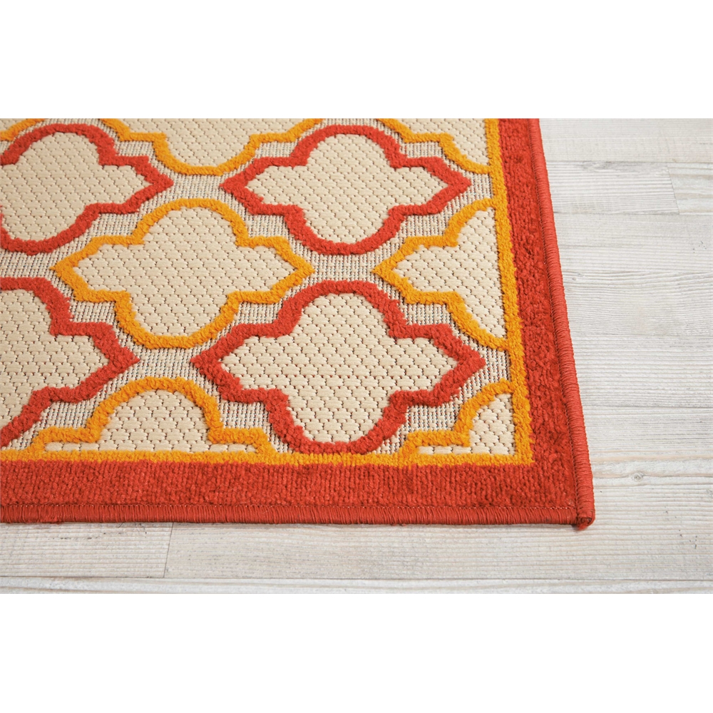 Aloha Area Rug, Red, 2'8" x 4'. Picture 3
