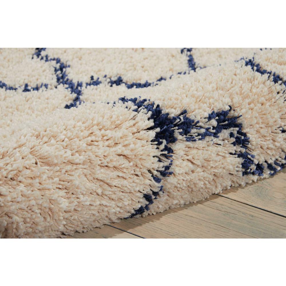 Amore Area Rug, Ivory/Blue, 2'2" x 10'. Picture 4