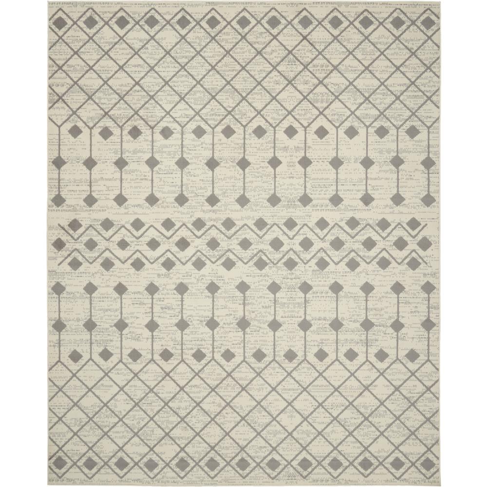 GRF37 Grafix Ivory/Grey Area Rug- 7'10" x 9'10". Picture 1